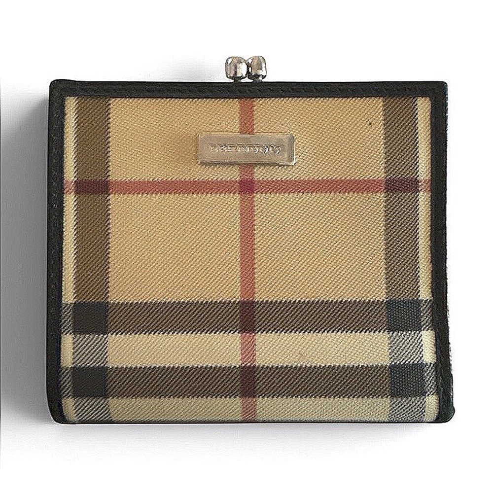 Burberry Vintage Kisslock Bifold Wallet